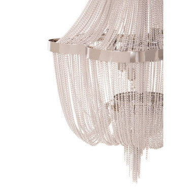 Lerici 6 Light Chrome Pendant 39cm - Image 3