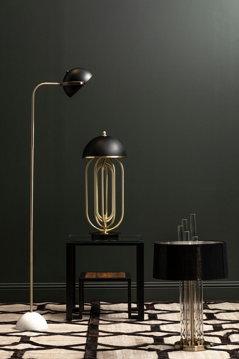 Metropolis Table Lamp With Black Shade