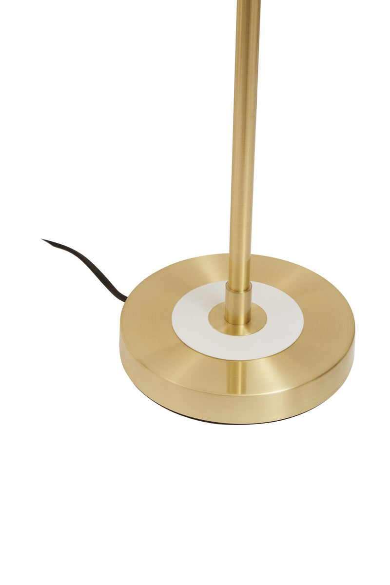 Rogano White Shade with Gold Finish Frame Table Lamp - Image 8