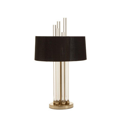 Midas Brass Base Glass Table Lamp - Image 1