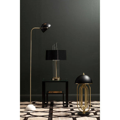 Midas Brass Base Glass Table Lamp - Image 4