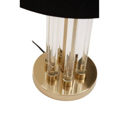 Midas Brass Base Glass Table Lamp - Image 7
