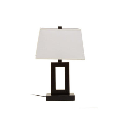 Leora Black and White Table Lamp