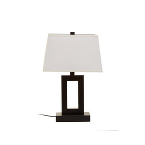 Leora Black and White Table Lamp