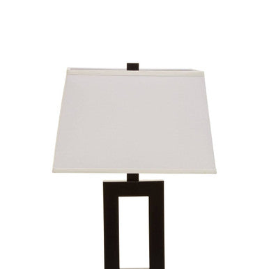 Leora Black and White Table Lamp