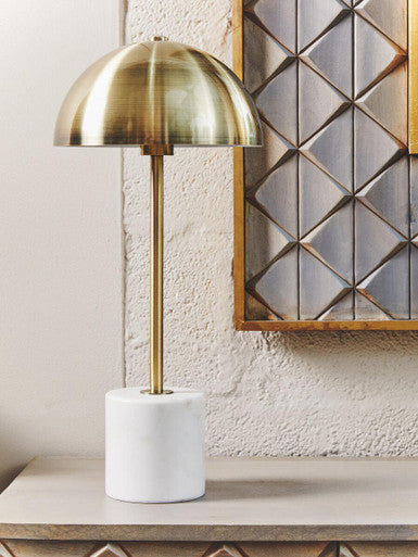 Murdoch Table Lamp with White Marble Base - Image 7