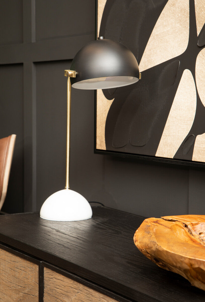 Murdoch Brass Finish Table Lamp with Marble Base - Image 6