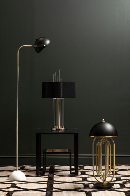 Murdoch Floor Lamp With Black Shade