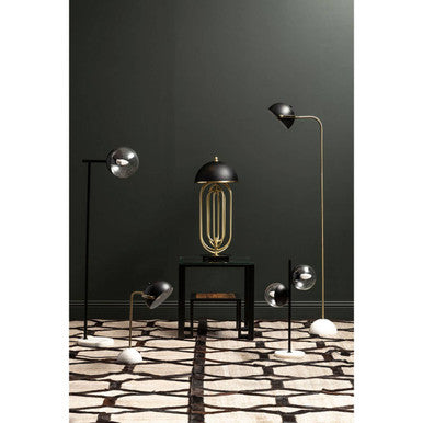 Murdoch Floor Lamp With Black Shade