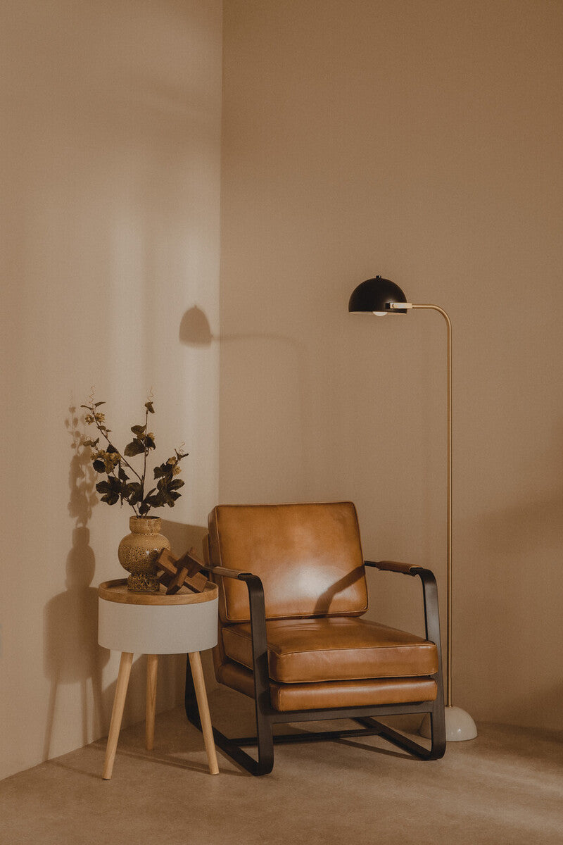Murdoch Floor Lamp With Black Shade