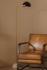 Murdoch Floor Lamp With Black Shade