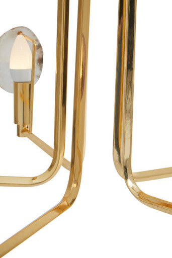 Glamour Gold and Agate 10 Light Ceiling Light - Image 8