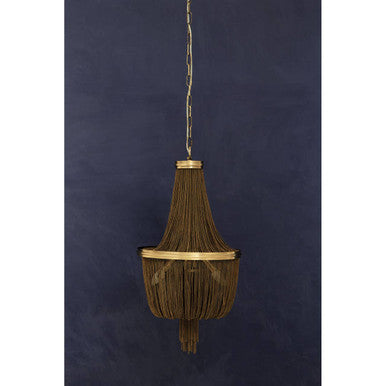 Chain Antique Brass Chain Design Chandelier - Image 3