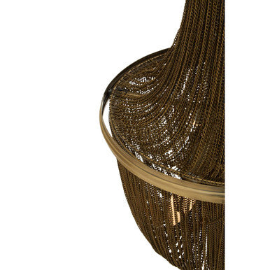 Chain Antique Brass Chain Design Chandelier - Image 8