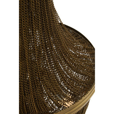 Chain Antique Brass Chain Design Chandelier - Image 10