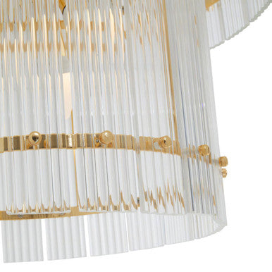 Ritz Six Bulb Glass Pendant Light - Image 4