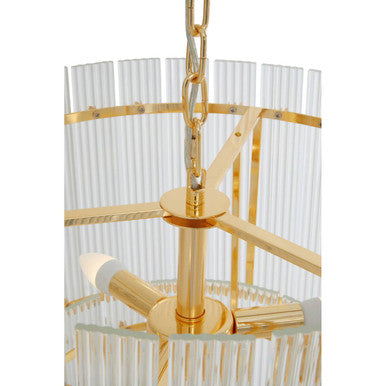 Ritz Six Bulb Glass Pendant Light - Image 6
