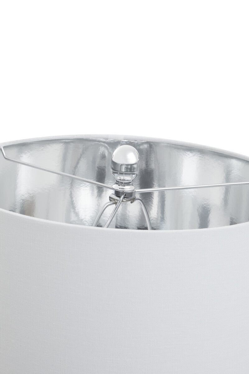 Edgar Black Marble and Chrome Table Lamp - Image 6