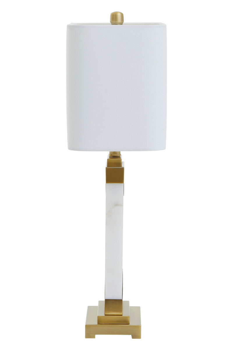 Edith Table Lamp in White Marble and Gold - Image 5