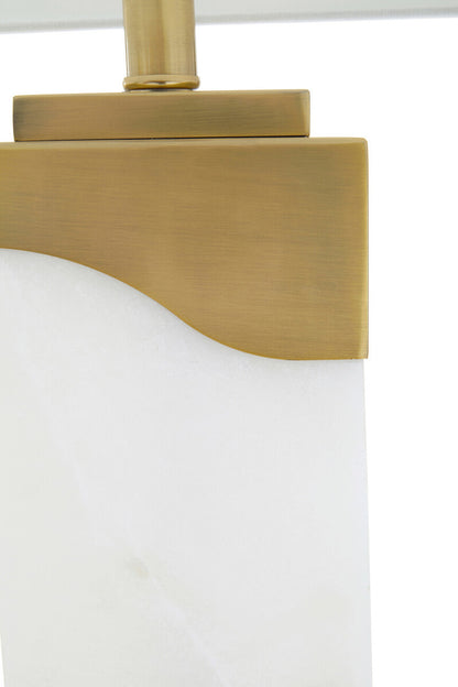 Edith Table Lamp in White Marble and Gold