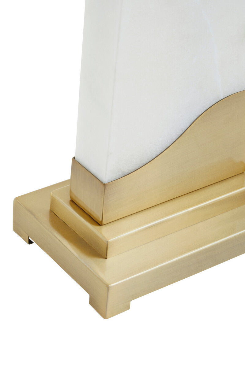 Edith Table Lamp in White Marble and Gold - Image 8