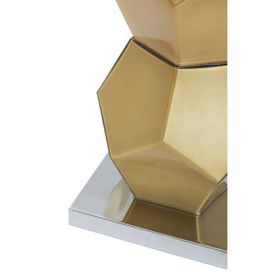 Eleri Gold Glass Table Lamp with Chrome Base - Image 10