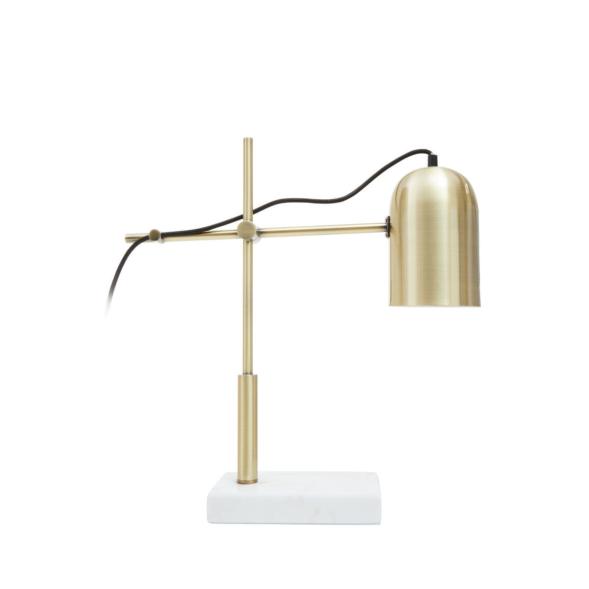 Equipoise Gold and Marble Adjustable Desk Lamp