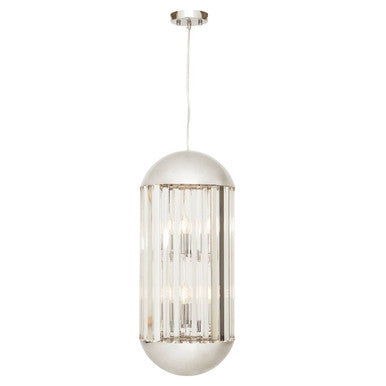 Kensington Townhouse Chrome Finish 6 Bulb Pendant Light - Image 3