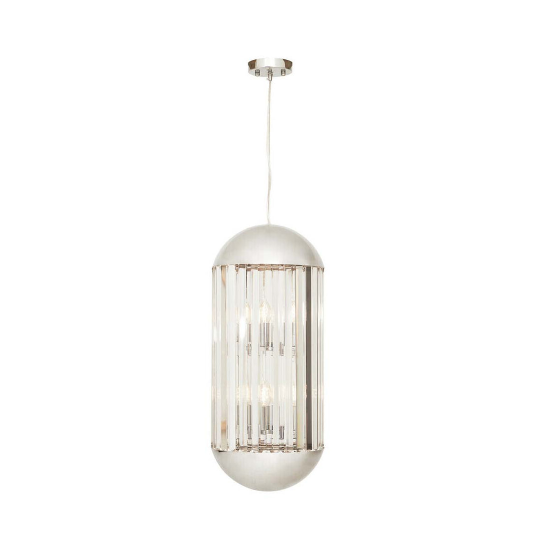 Kensington Townhouse Chrome Finish 6 Bulb Pendant Light