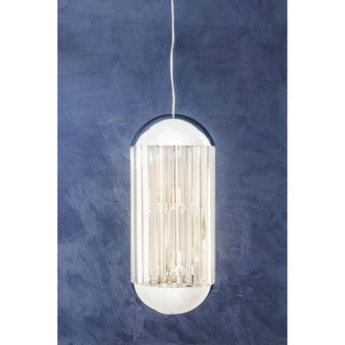 Kensington Townhouse Chrome Finish 6 Bulb Pendant Light - Image 4