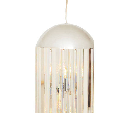 Kensington Townhouse Chrome Finish 6 Bulb Pendant Light - Image 5