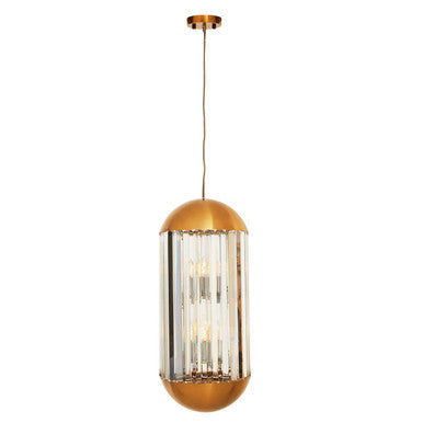 Kensington Townhouse Bronze Finish 6 Bulb Pendant Light