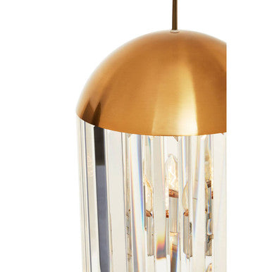 Kensington Townhouse Bronze Finish 6 Bulb Pendant Light - Image 3