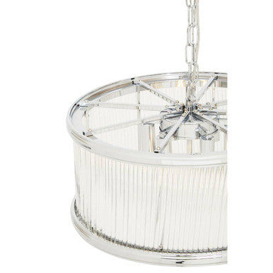 Kensington Townhouse Nickel Pendant Light