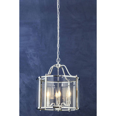 Hampstead 6 Bulb Chrome Pendant Light