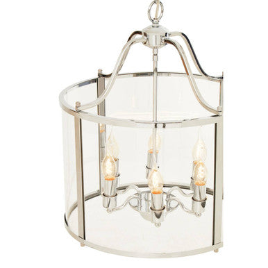 Hampstead 6 Bulb Chrome Pendant Light - Image 4
