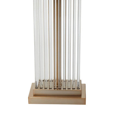 Sabira Golden Metal And Glass Table Lamp