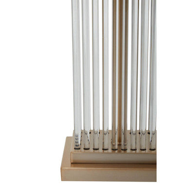 Sabira Golden Metal And Glass Table Lamp