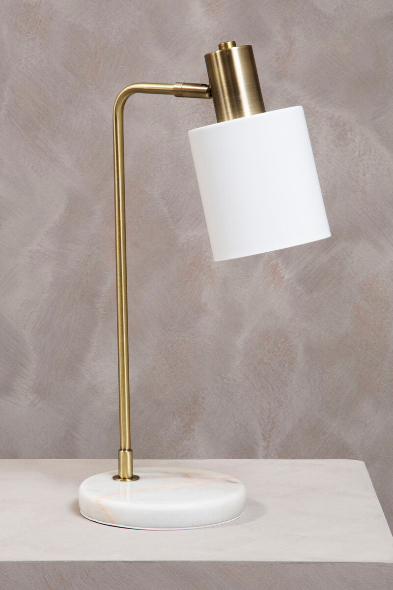 Newton White Shade Desk Lamp - Image 3