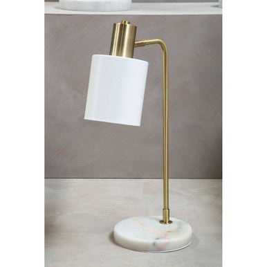 Newton White Shade Desk Lamp - Image 9