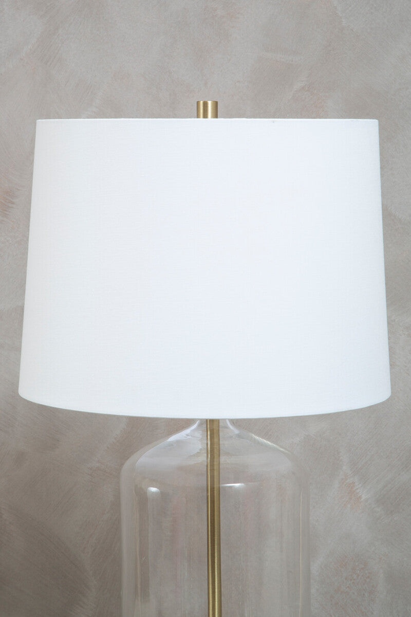 Nadia White Fabric Shade Table Lamp - Image 7