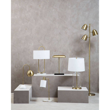 Newton Brass Finish Floor Lamp - Image 5