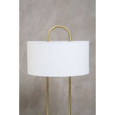 Nolan White Fabric Shade Table Lamp