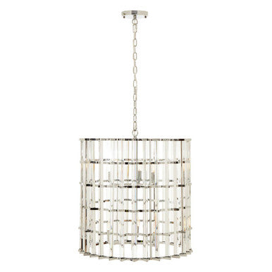 Karli Chrome And Glass Vertical Light