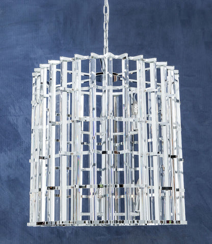 Karli Chrome And Glass Vertical Light