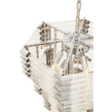 Karli Glass And Chrome Finish Prism Light