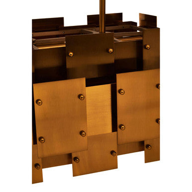 Karlo Metal Brass Finish Pendant Light With Eight Bulbs - Image 6