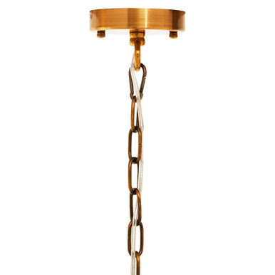 Karlo Metal Brass Finish Pendant Light With Four Bulbs - Image 6