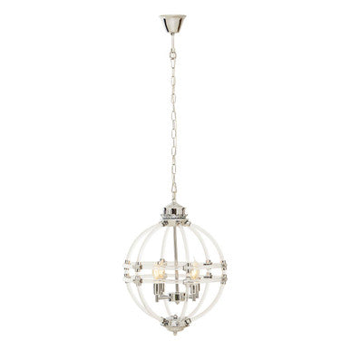 Karlo Pendant Light In Clear Acrylic And Chrome Finish