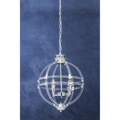 Karlo Pendant Light In Clear Acrylic And Chrome Finish - Image 2